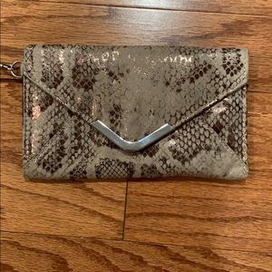 Vintage Snakeskin Wristlet Clutch